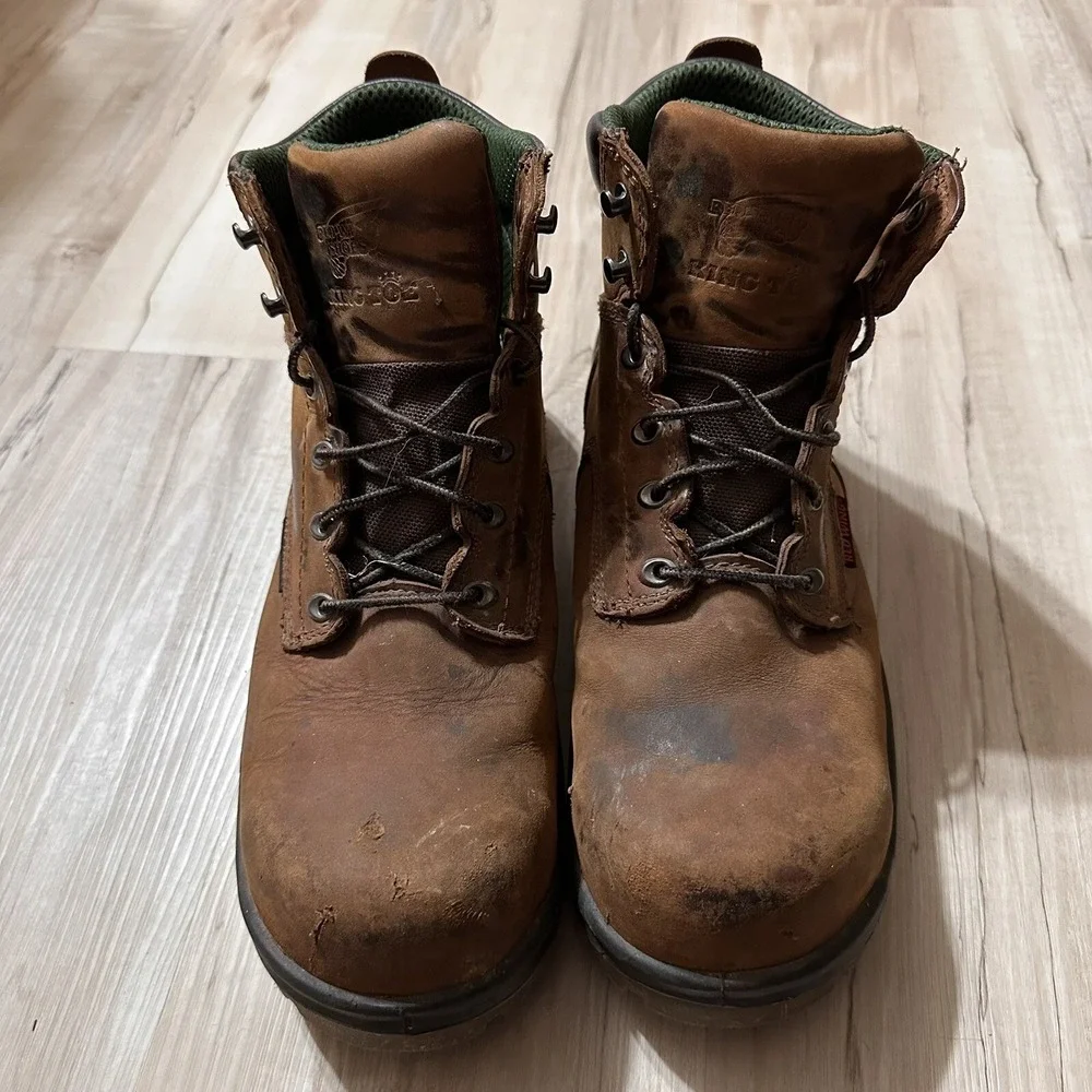 RED WING ASTMF 2413-05 Brown Boots Size 12 EE US. Steel Toe Fast Shipping‎